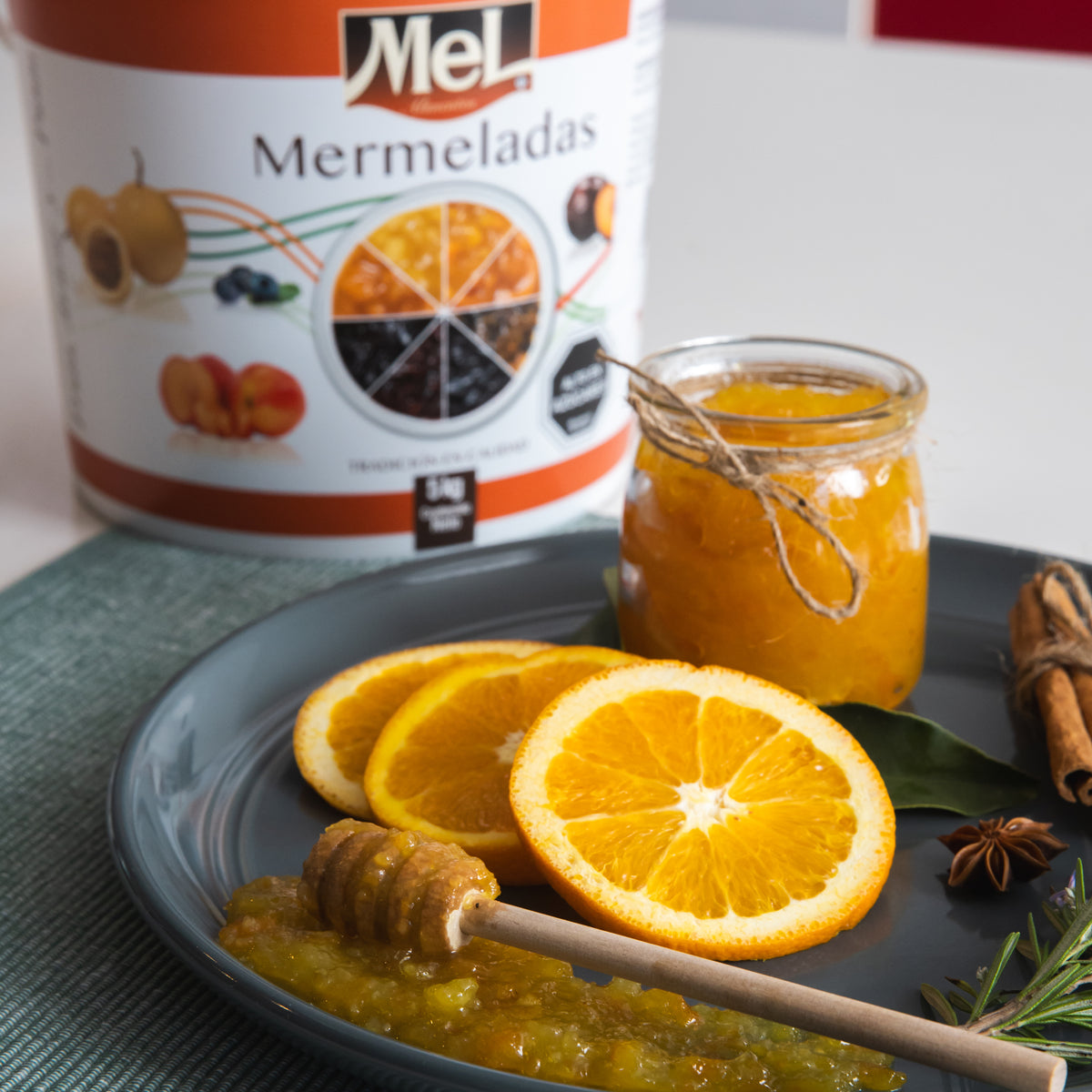 Mermelada Naranja con Trozos Mel Alimentos 1kg
