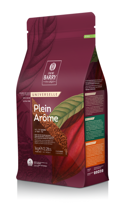 Cacao en Polvo 100% 1kg. - Callebaut