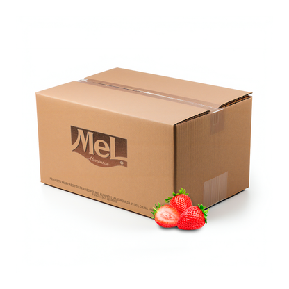 Caja 10 unidades de 1kg de mermelada de frutilla Mel Alimentos