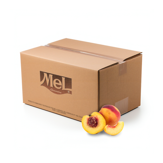 Caja 10 unidades de 1kg mermelada durazno Mel Alimentos