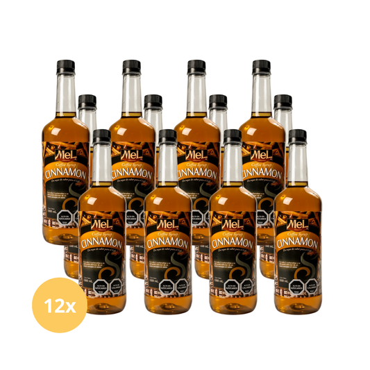 12 botellas 1.000cc Coffee Syrup Cinnamon Mel Alimentos 
