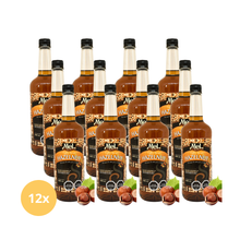 12 botellas 1lt de coffee syrup sabor hazelnut