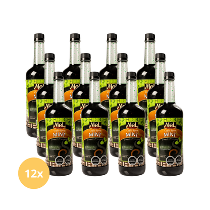Caja Syrups Mel Alimentos Menta para uso en cafeterías, saborizante y endulzante