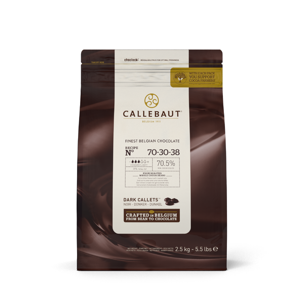 Chocolate Amargo 70% Bolsa 2.5kg. - Callebaut