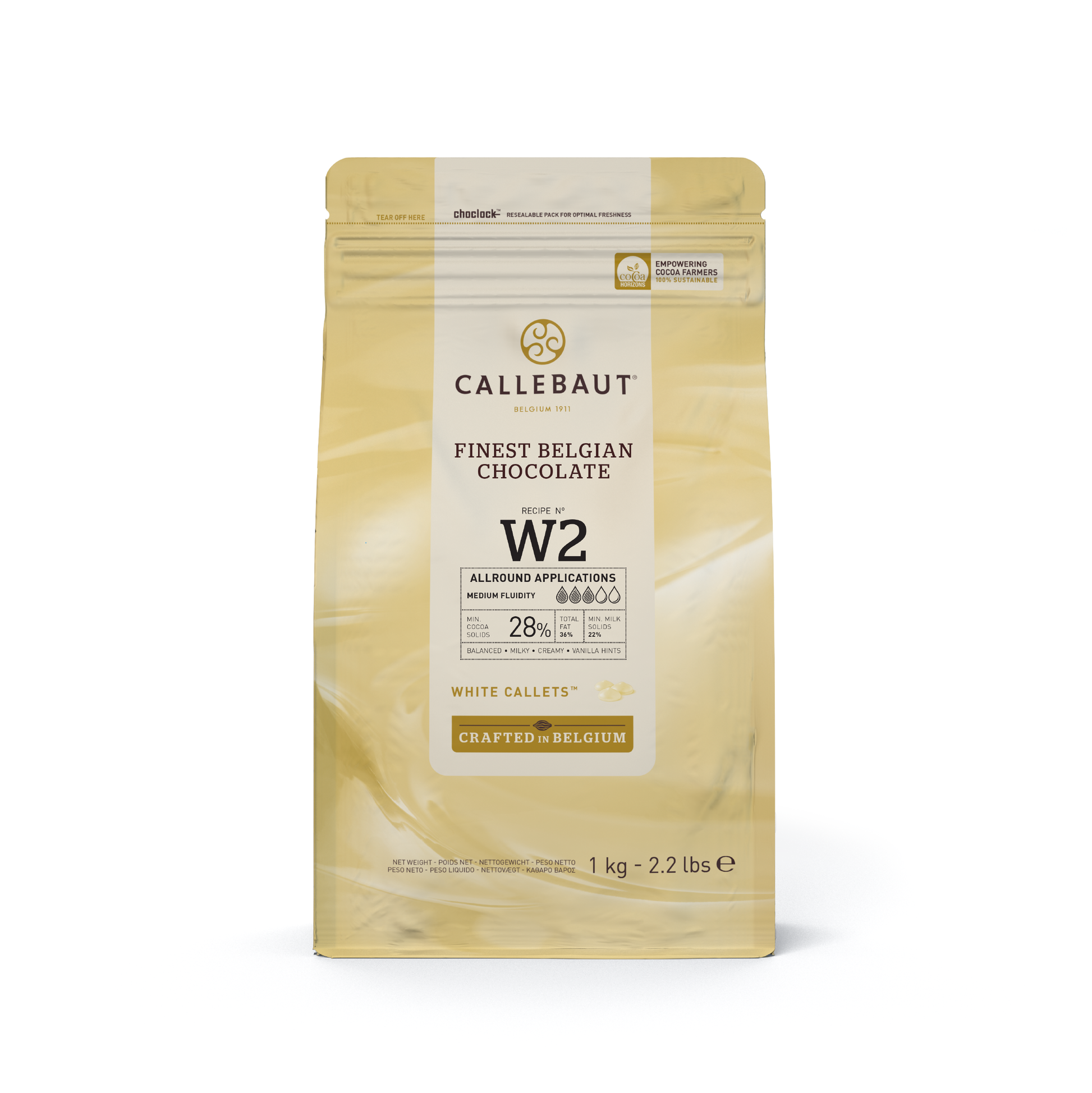 Bolsa 1kg Chocolate Blanco W2 Callebaut