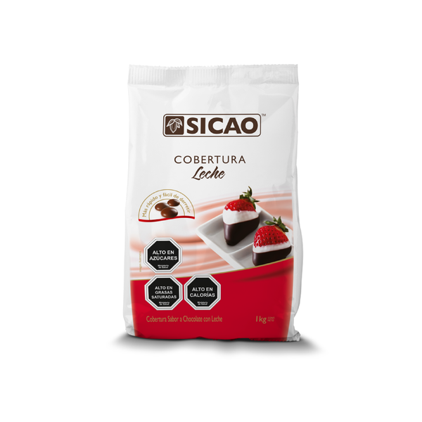 Chocolate Leche Cobertura Bolsa 1kg. - Sicao