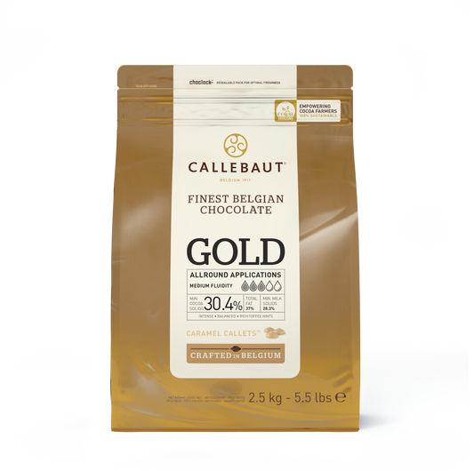 Chocolate callebaut gold sabor caramelo