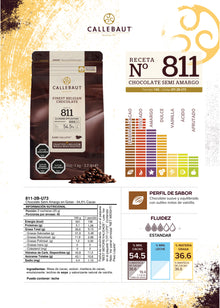 Chocolate Semi Amargo (811) 1kg - Callebaut