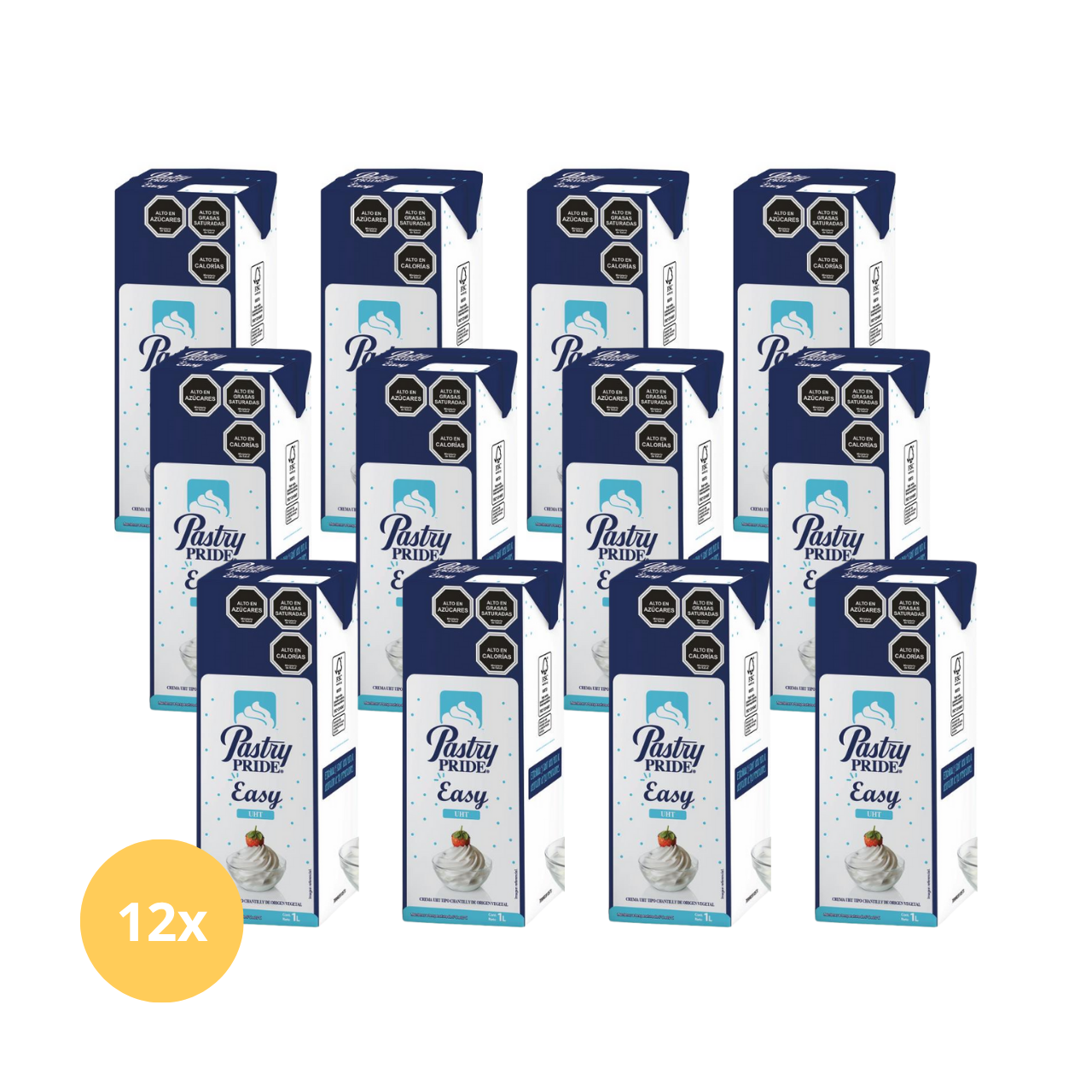 12 unidades de crema Pastry Pride Vegetal