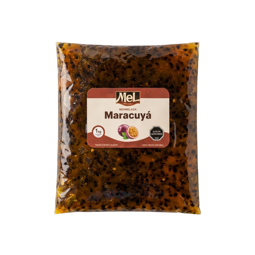 Mermelada Maracuyá Mel Alimentos 1kg