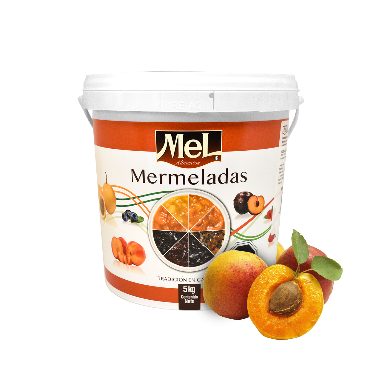 Balde Mermelada Damasco Premium  Mel Alimentos