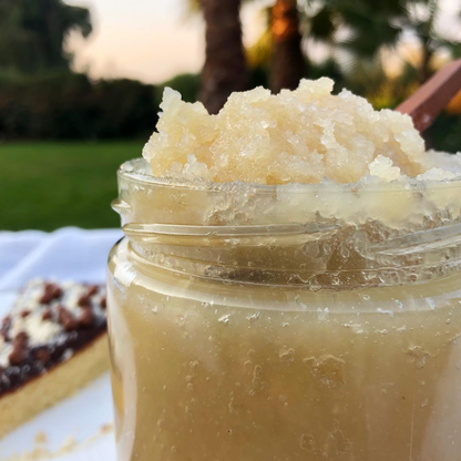 Pasta de Almendras Mel Alimentos foto de producto en un frasco real