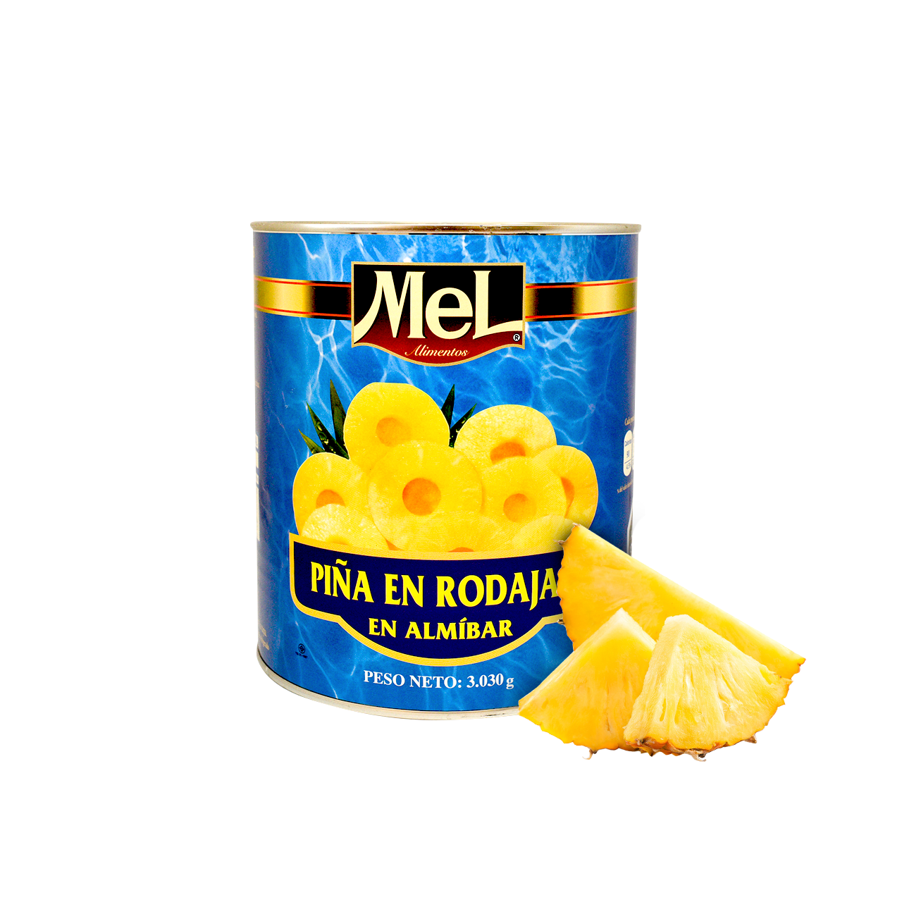 Piñas naturales en conserva en rodajas, especial para decoración de tortas y postres. 