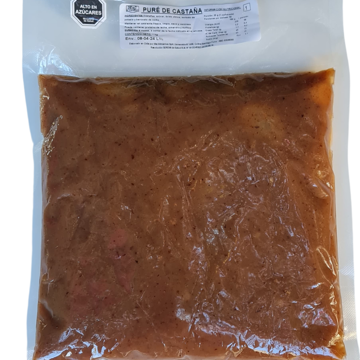 Puré de Castañas Mel Alimentos 1kg.