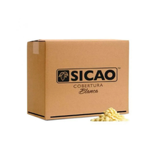 Chocolate sucedáneo de cobertura Sicao Blanca caja de 10 kg