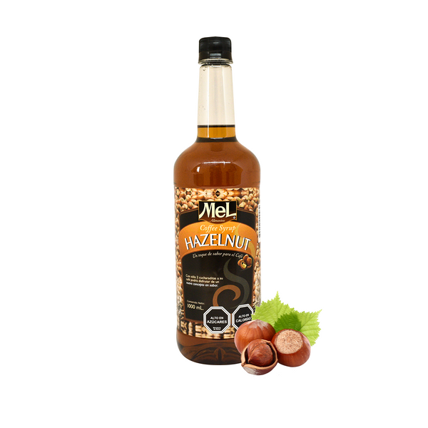 Botella 1.000cc Syrup Hazelnut para café Mel Alimentos 