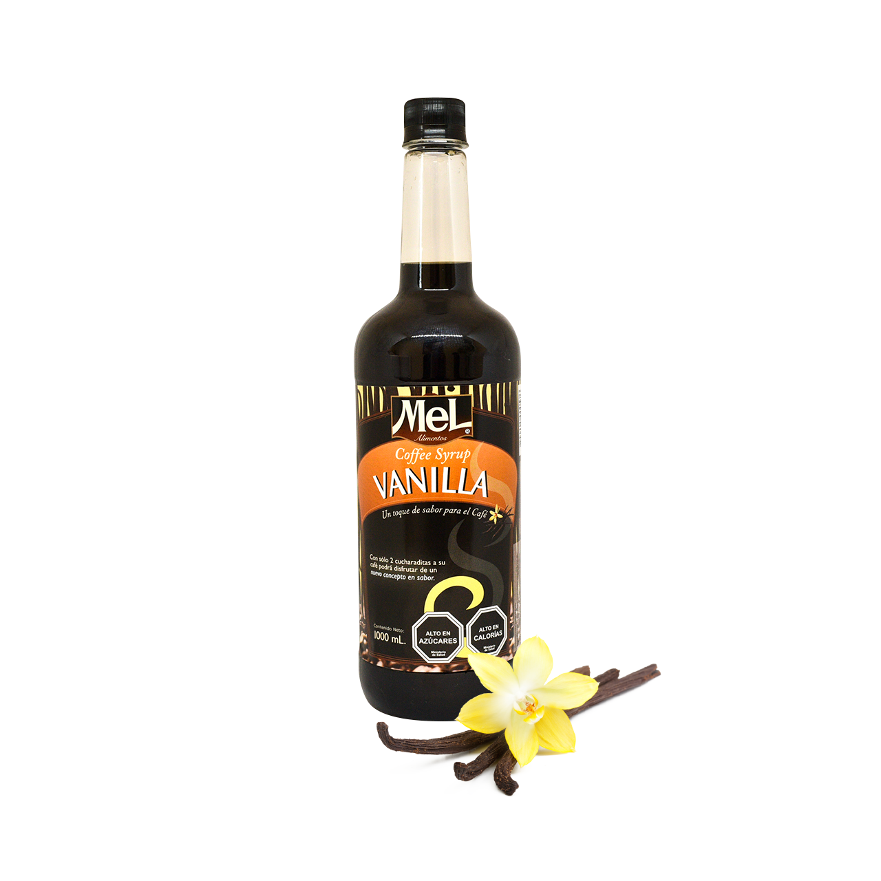 Botella 1.000cc Syrup Vainilla Mel Alimentos para café
