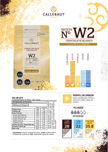 Chocolate Blanco (W2) 1kg - Callebaut